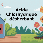 acide chlorhydrique désherbant contraste jardin écologique