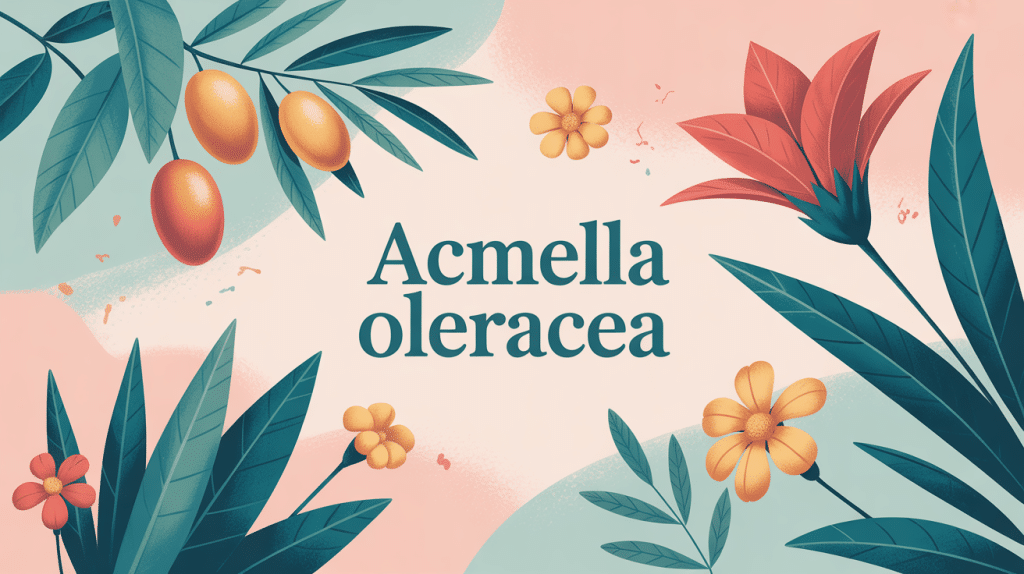 illustration acmella oleracea plante botox végétal