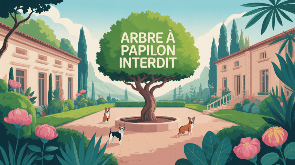 illustration arbre à papillon interdit et biodiversité locale