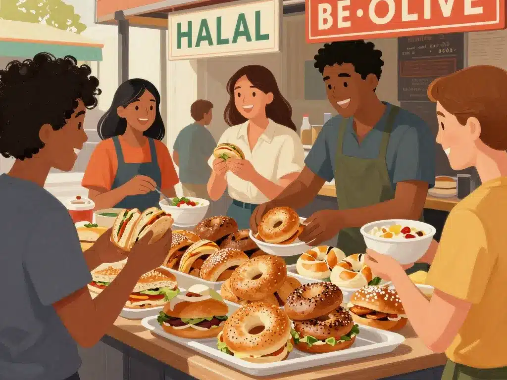 Alternatives halal bagelstein street food gourmande