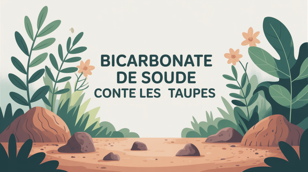 bicarbonate de soude contre les taupes jardin monticules