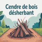 cendre de bois désherbant utilisée en jardinage naturel