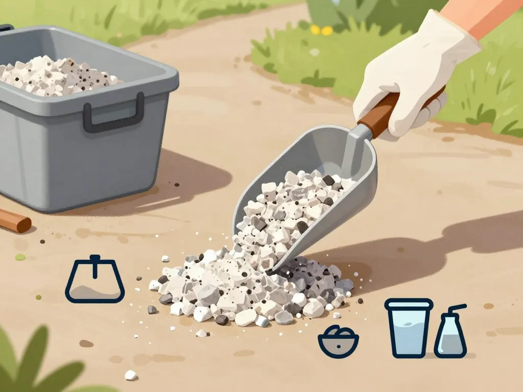 préparation et dosage sécurisé cendre de bois désherbant au jardin