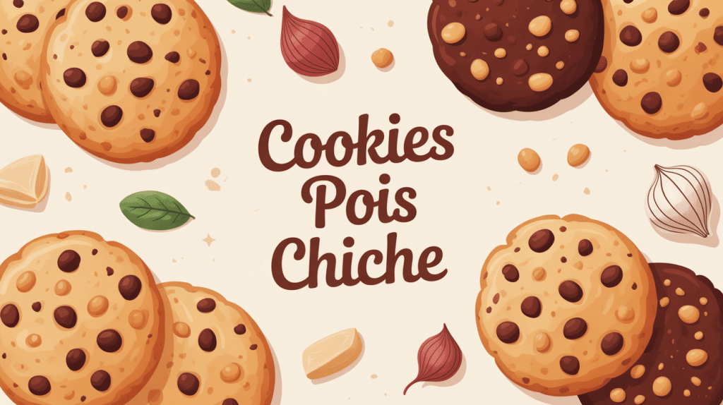 cookies pois chiche avec ingrédients naturels