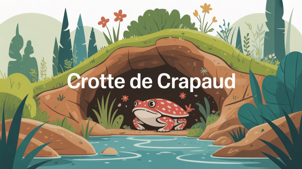 illustration globale crotte de crapaud jardin crapaud stylisé