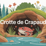 illustration globale crotte de crapaud jardin crapaud stylisé