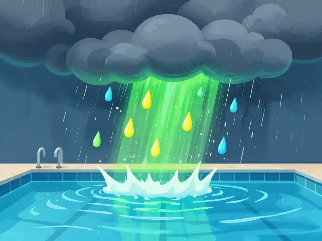Impact pluie sur équilibre piscine