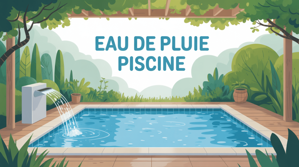 Système récupération eau de pluie pour piscine moderne