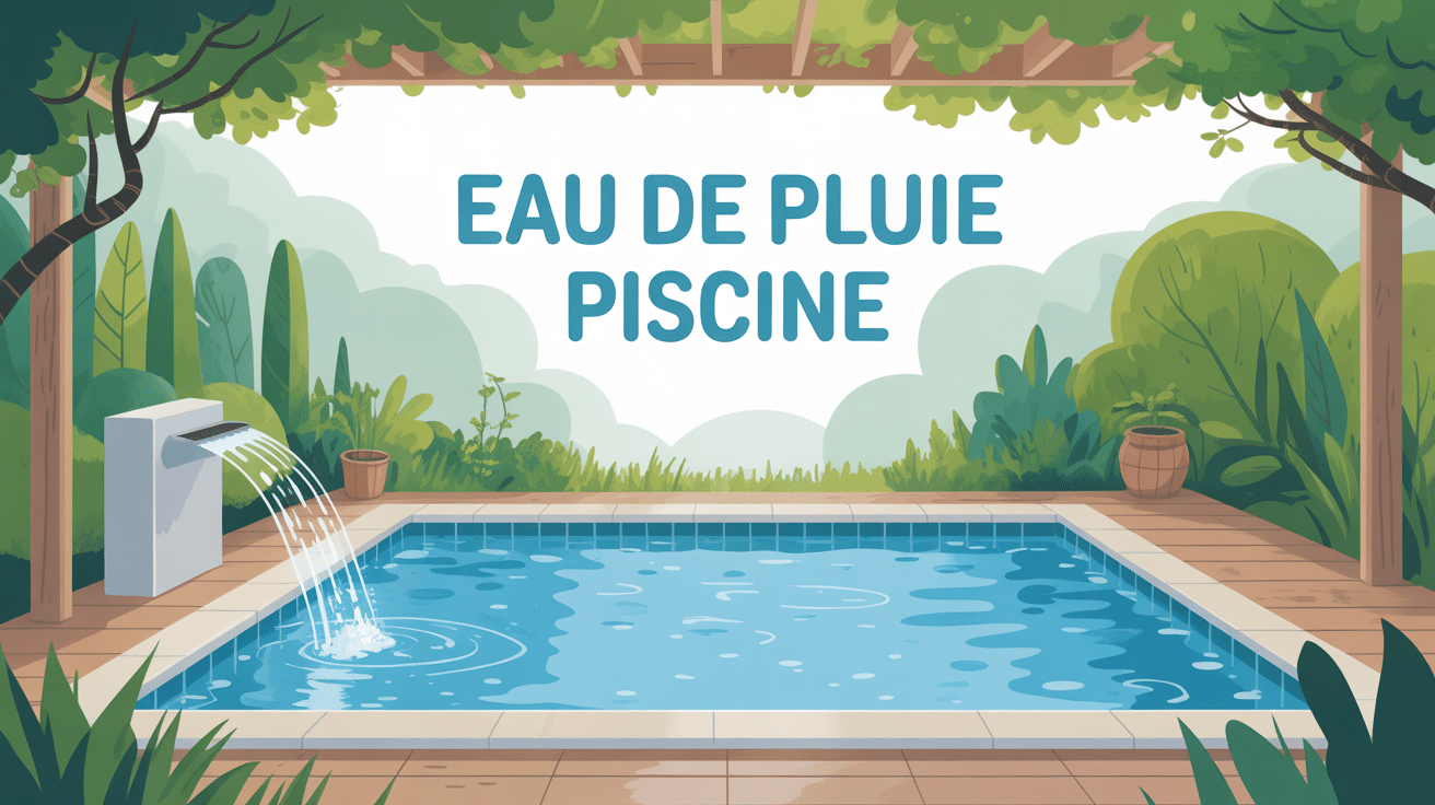 Système récupération eau de pluie pour piscine moderne