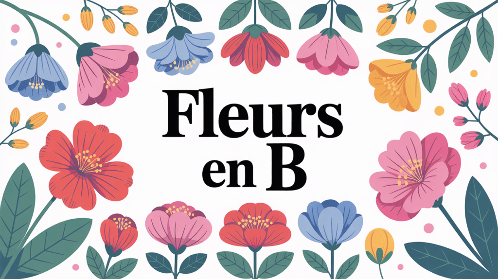 fleur en b sélection variée ambiance colorée
