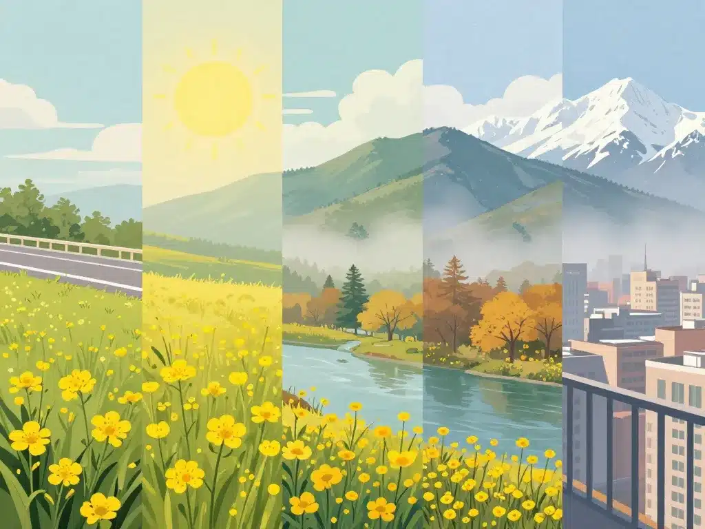 fleur jaune sauvage prairie montagne bord de route saison