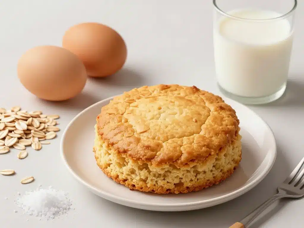 galette flocon davoine moelleuse avec ingrédients de base