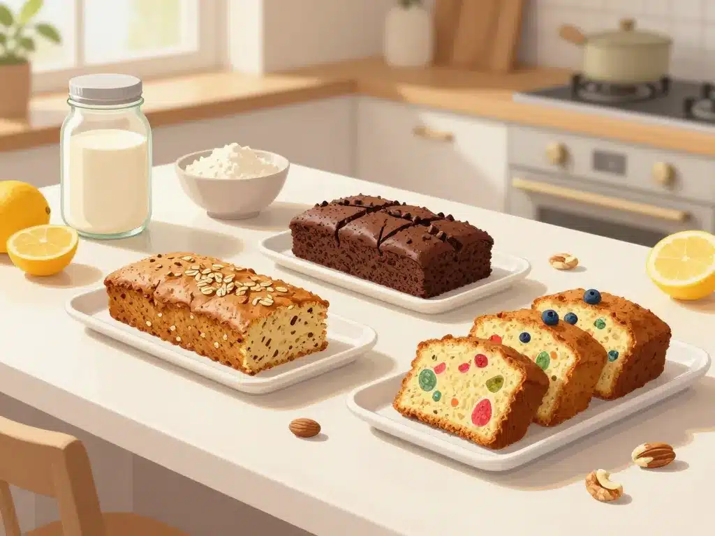 scène gâteaux proteine fait maison quotidiens