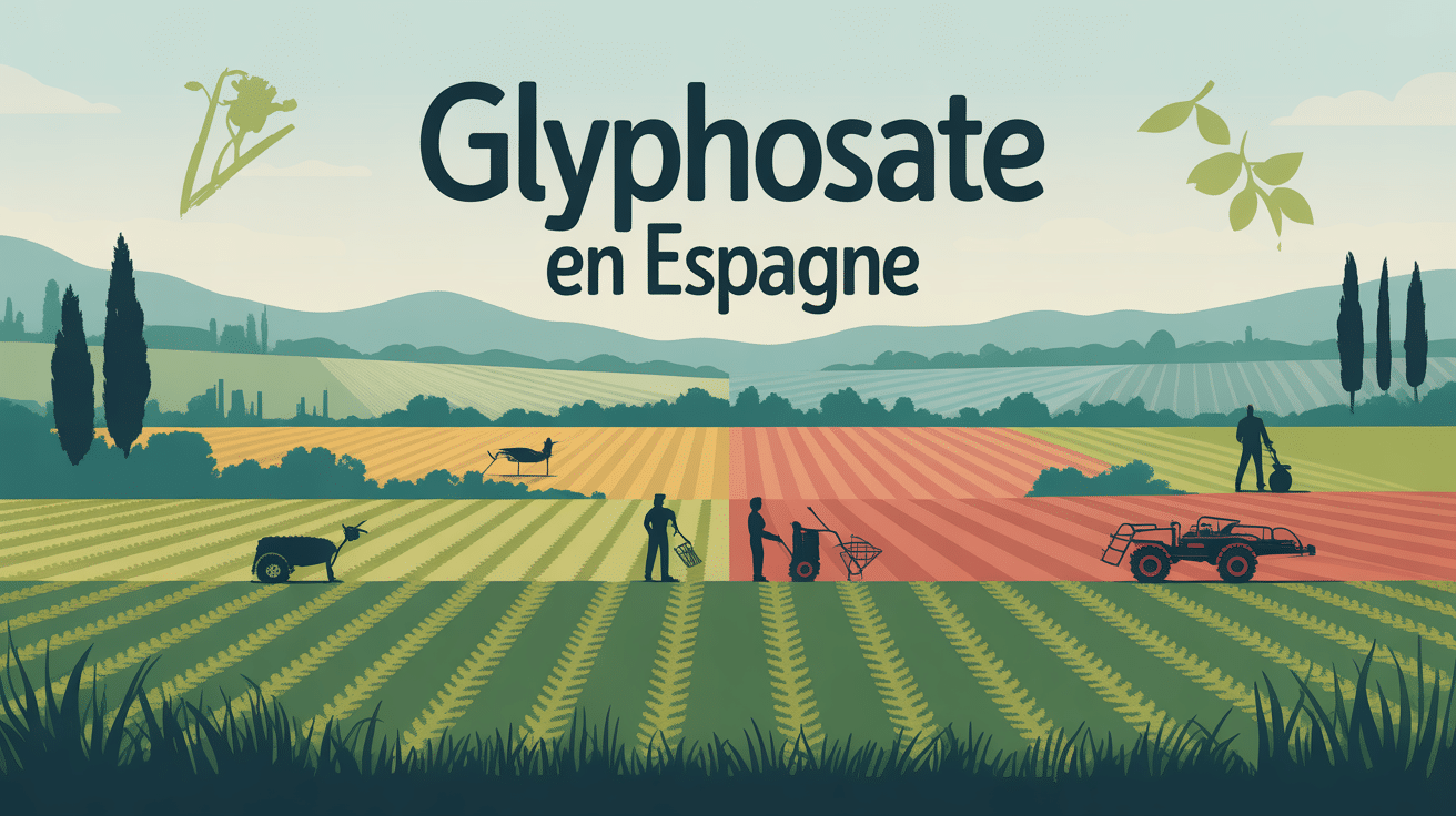 glyphosate espagne illustration paysage réglementation