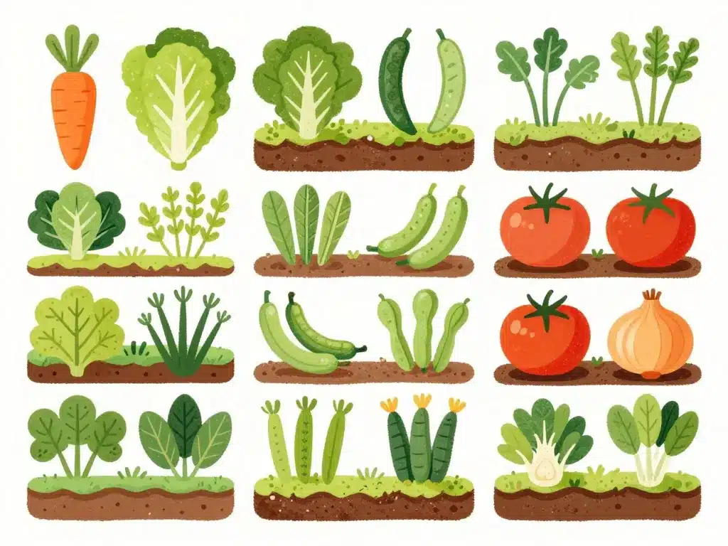 illustration règles association légumes potager pdf