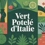 Illustration du vert potelé d'Italie ambiance méditerranéenne