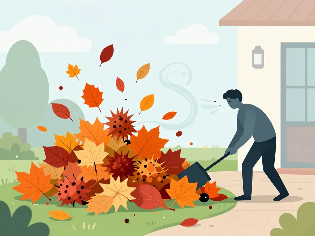 liquidambar inconvénient feuilles fruits pelouse