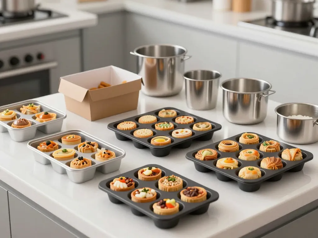 moules à barquette de différents matériaux et tailles