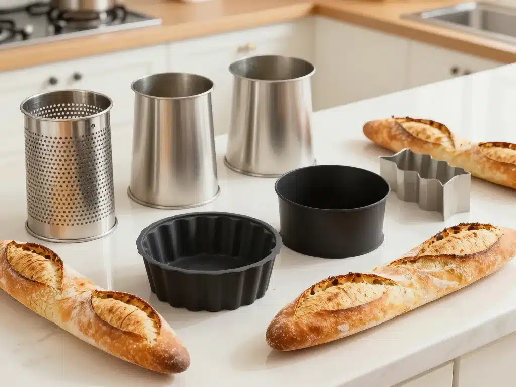 scène produits moule pour baguette matériaux et formes