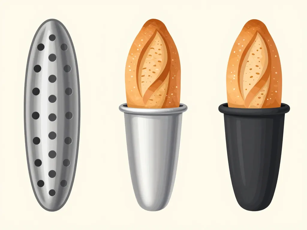 comparatif matériaux moule pour baguettes et textures de croûte