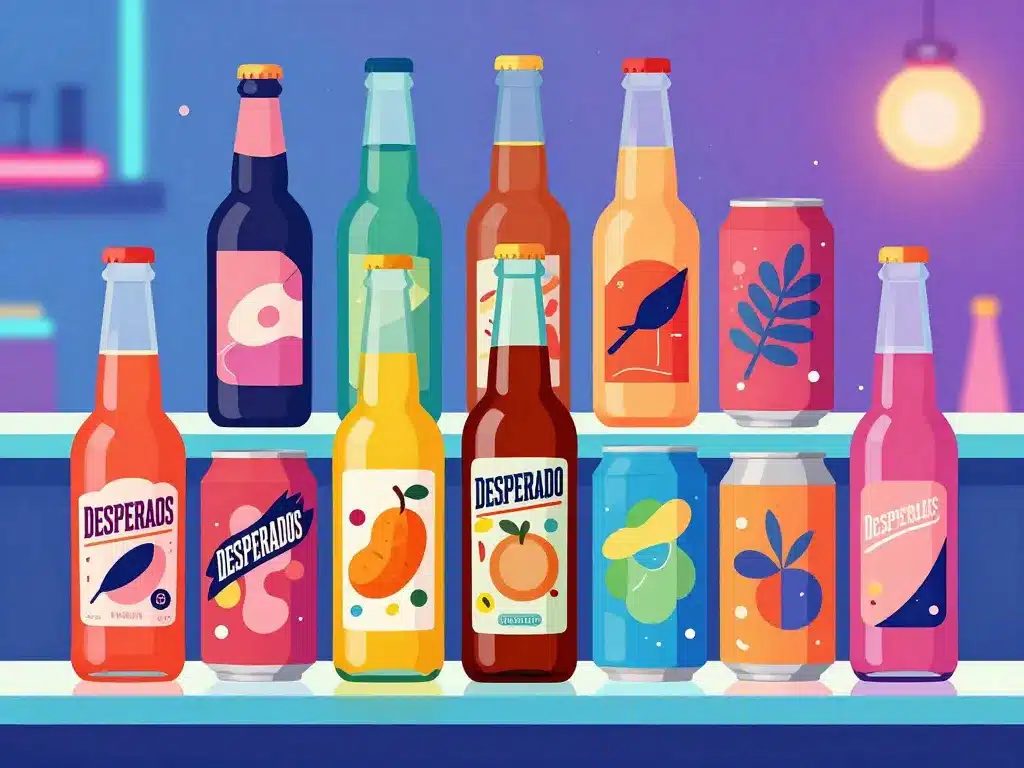 panorama nouvelle desperados bouteilles canettes design