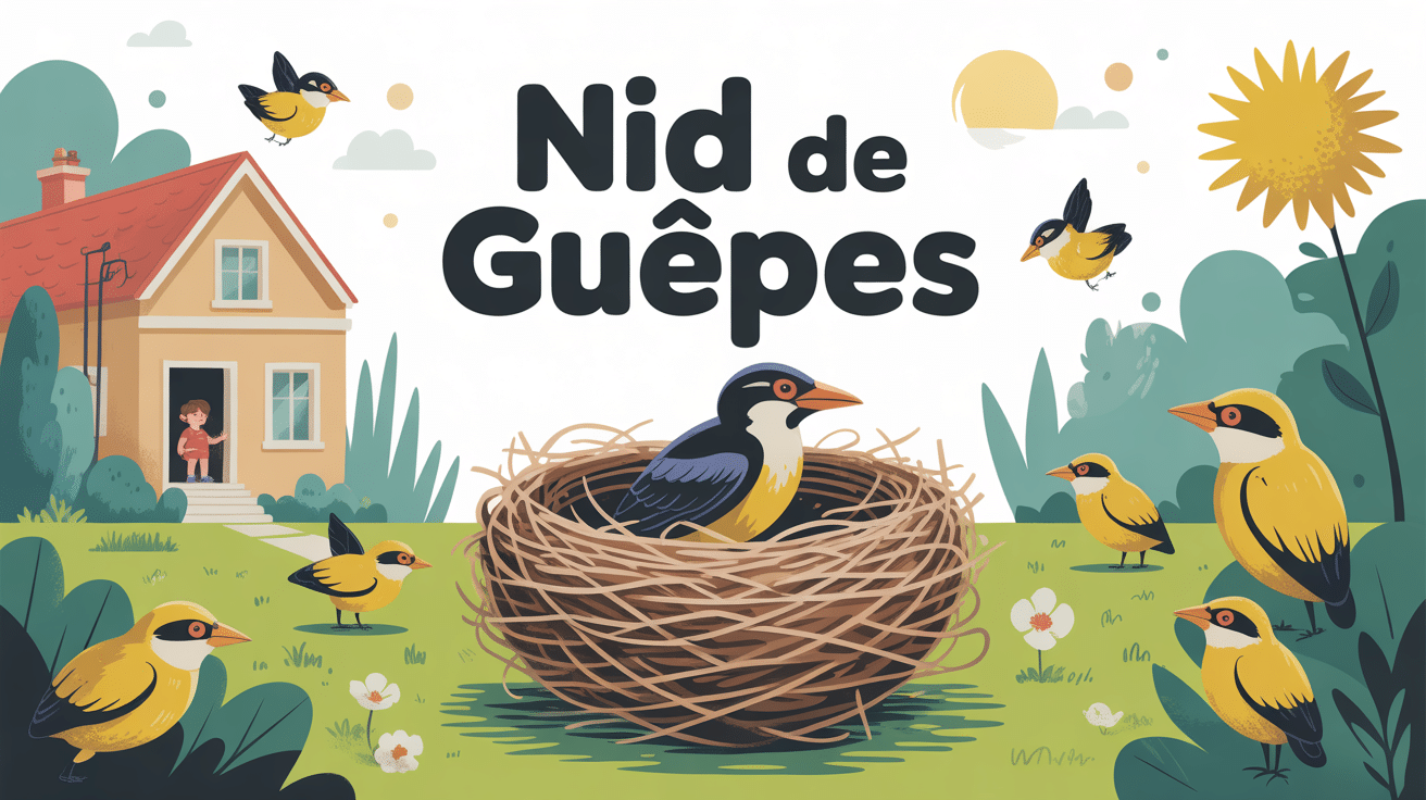 peut-on laisser un nid de guêpes illustration jardin et famille