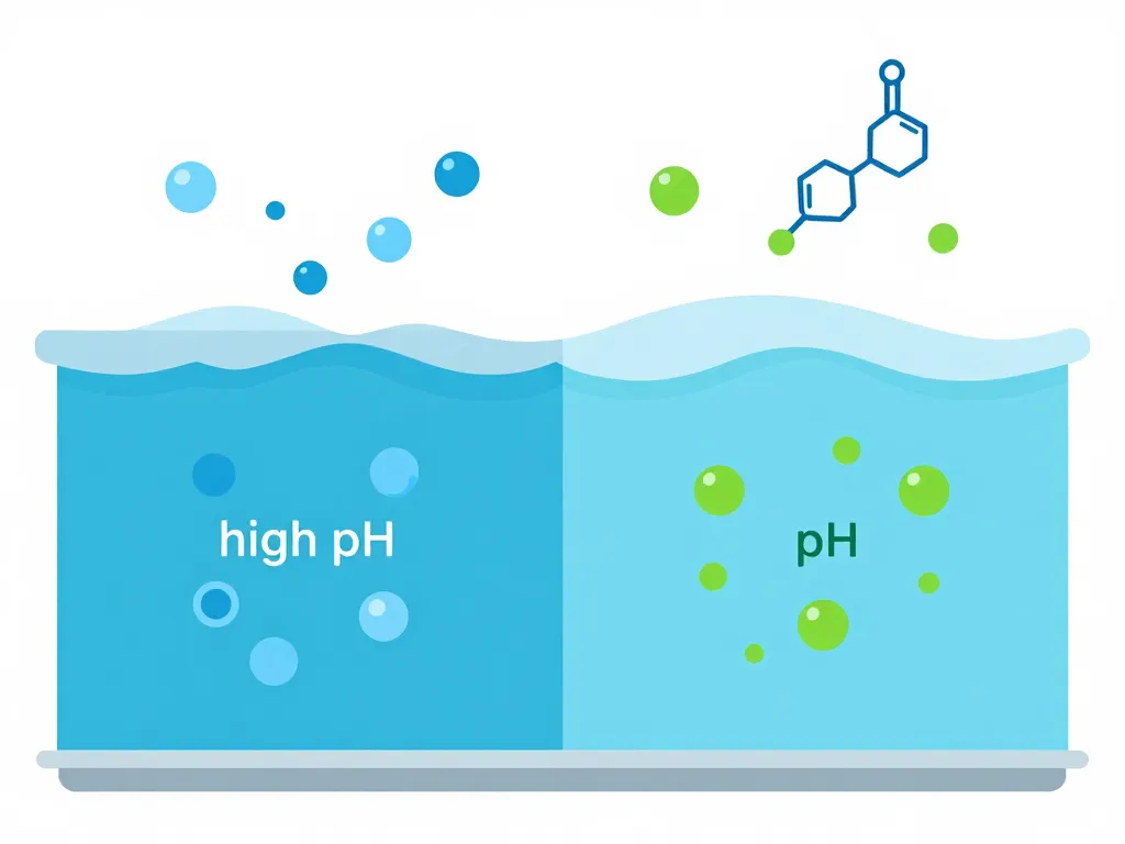 peut on mettre ph moins et chlore en même temps schéma interaction pH chlore piscine