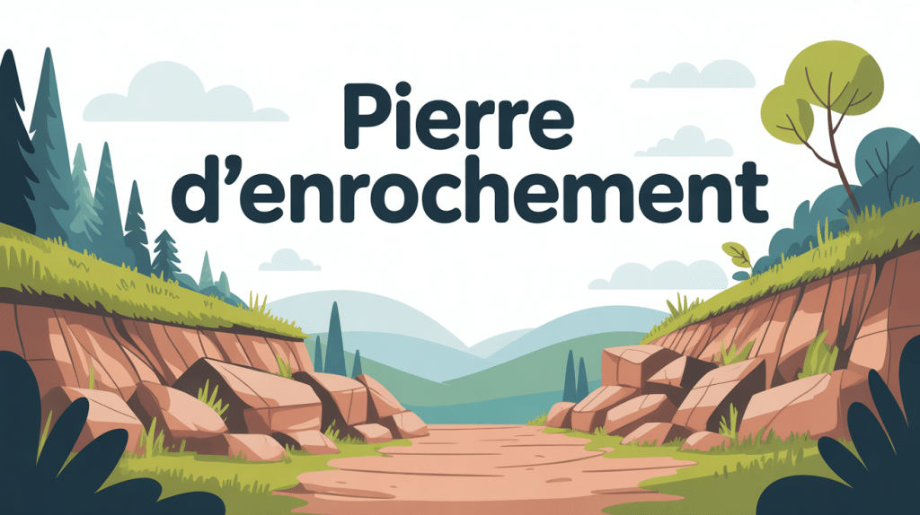 illustration pierre enrochement stabilisation pente et talus