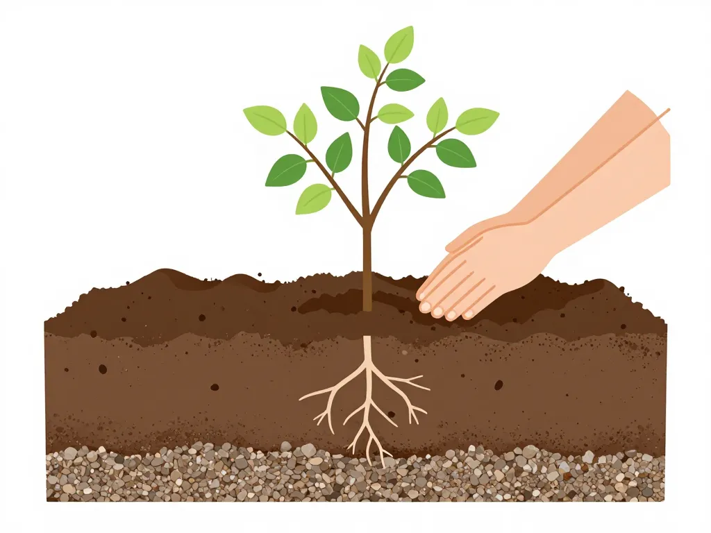 plantation lilas du japon jeune arbre racines saines