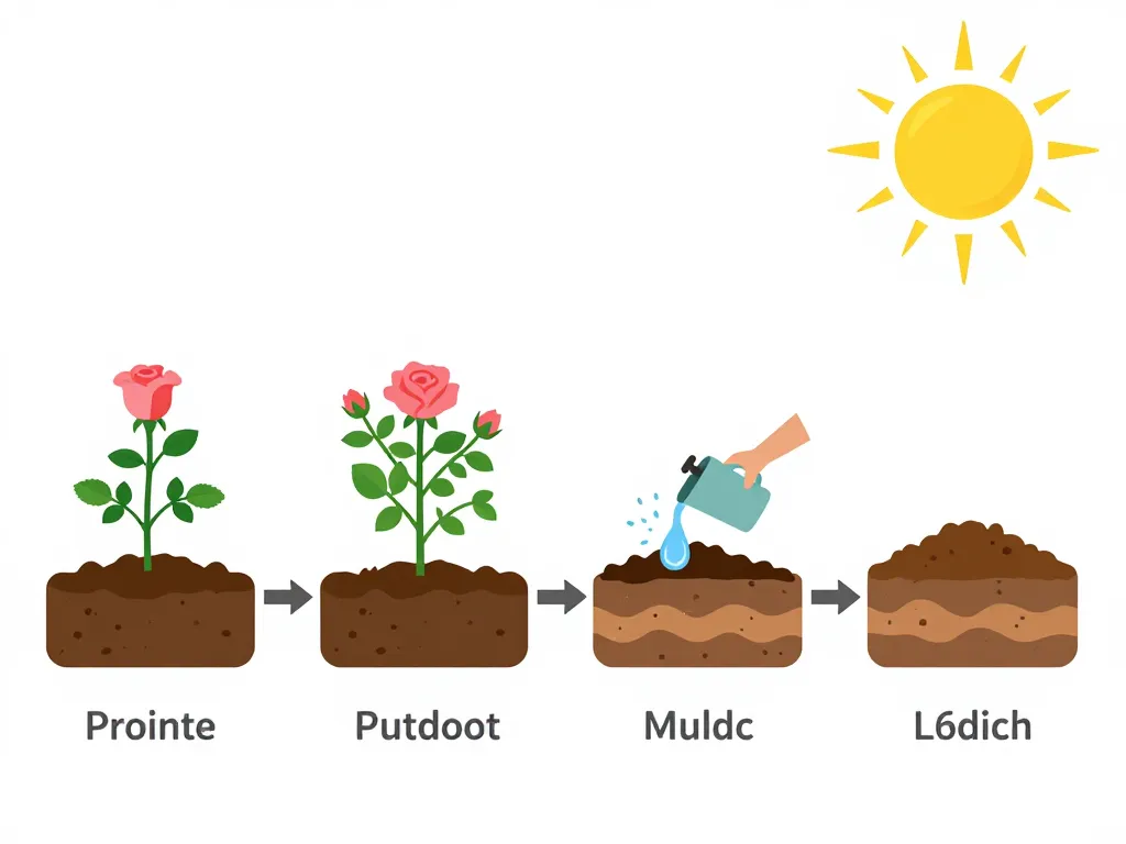 plantation rosier rosa super star soleil et sol