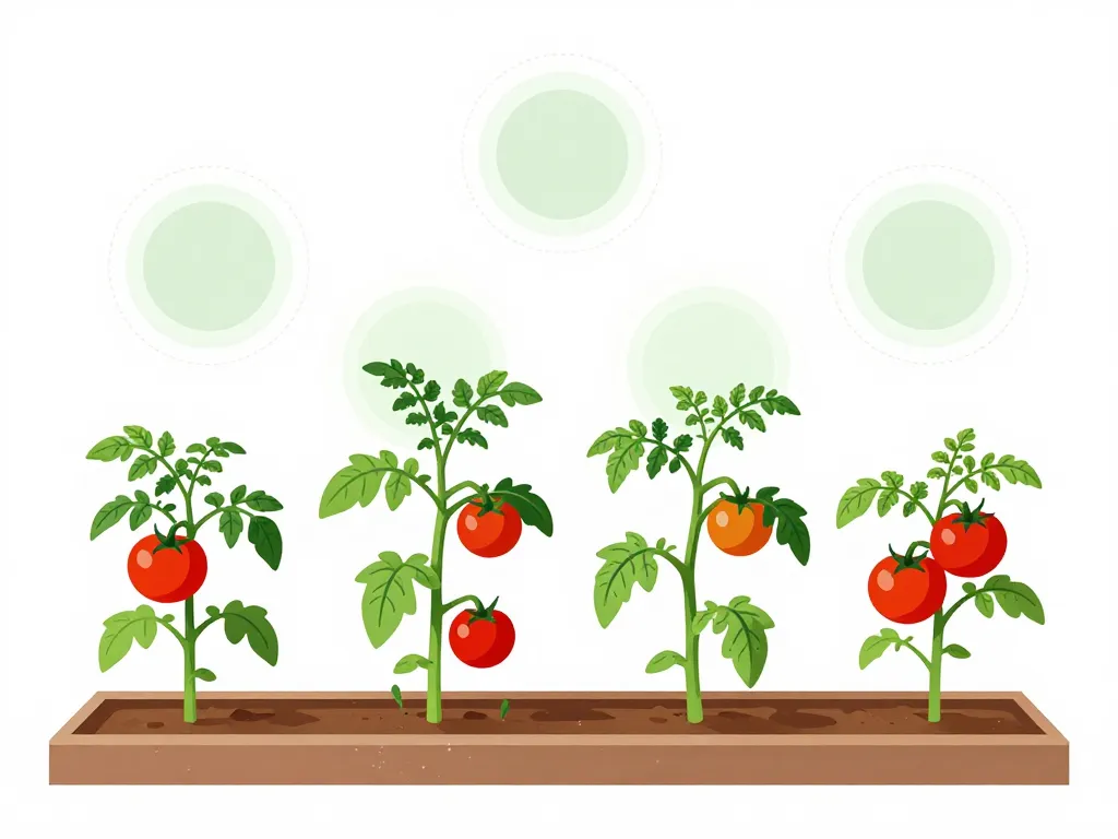 Schéma calibre et rendement potager en poids tomate