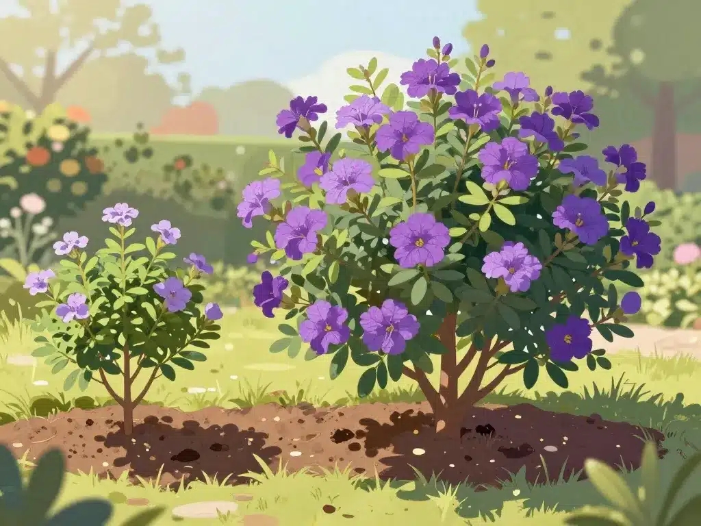 polygala myrtifolia durée de vie changement saisonnel croissance