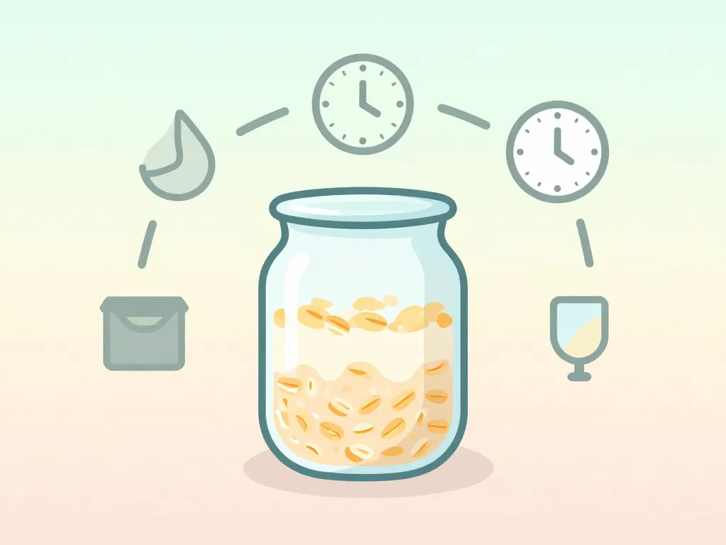 diagramme ingrédients porridge overnight recette