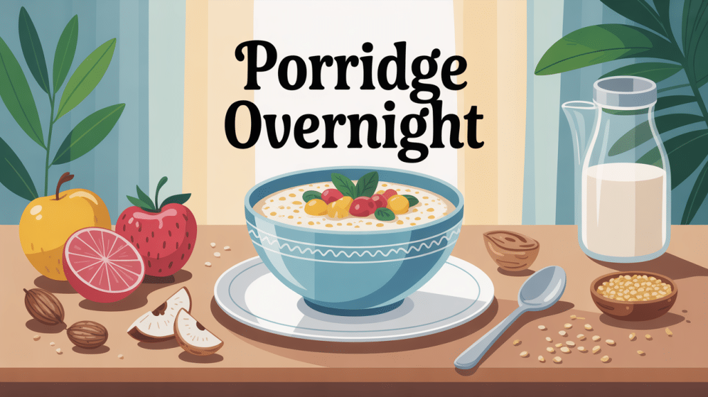 bol porridge overnight recette avec fruits et graines