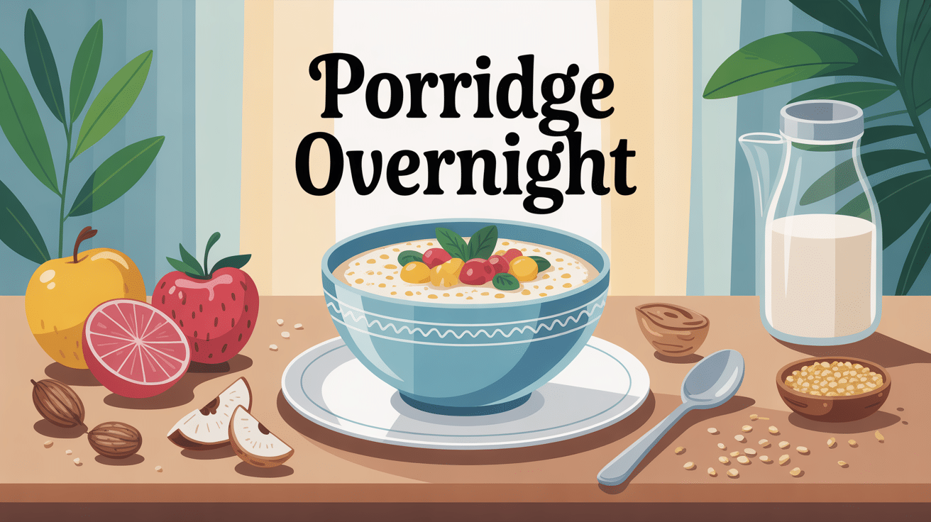 bol porridge overnight recette avec fruits et graines