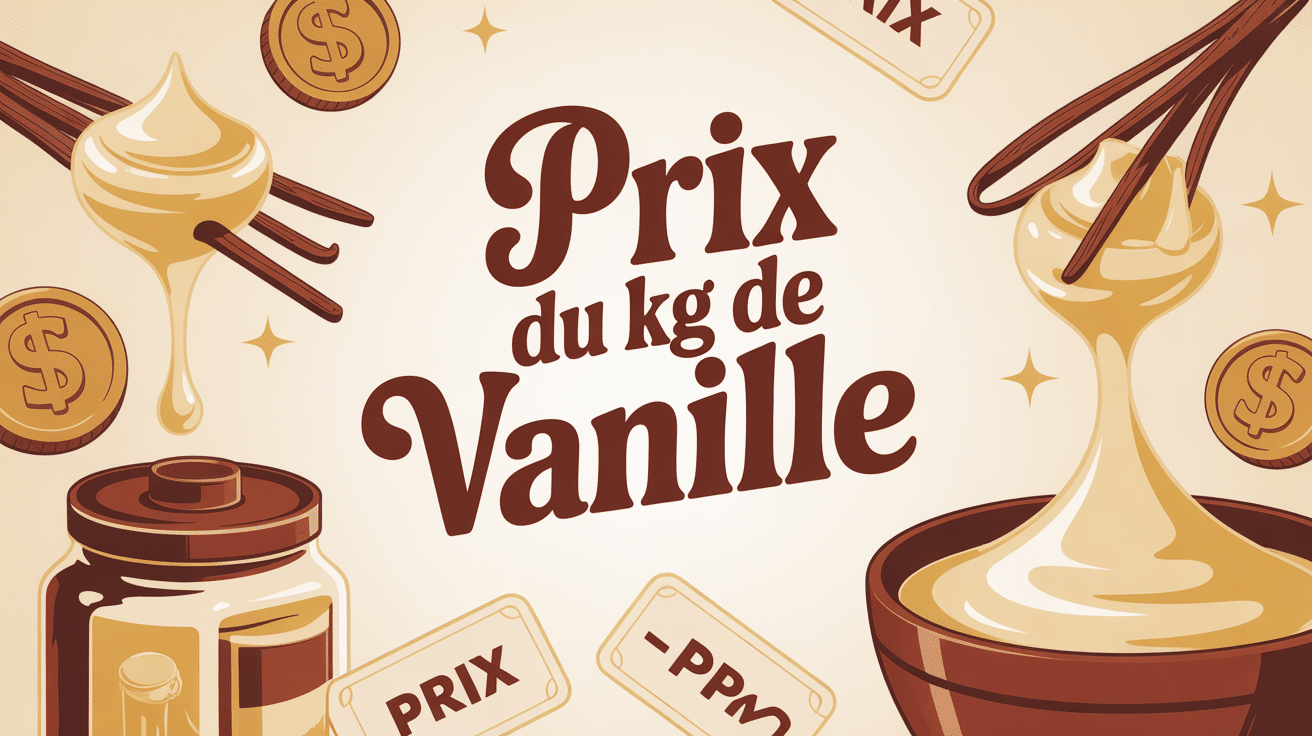 balance illustrant le prix du kg de vanille
