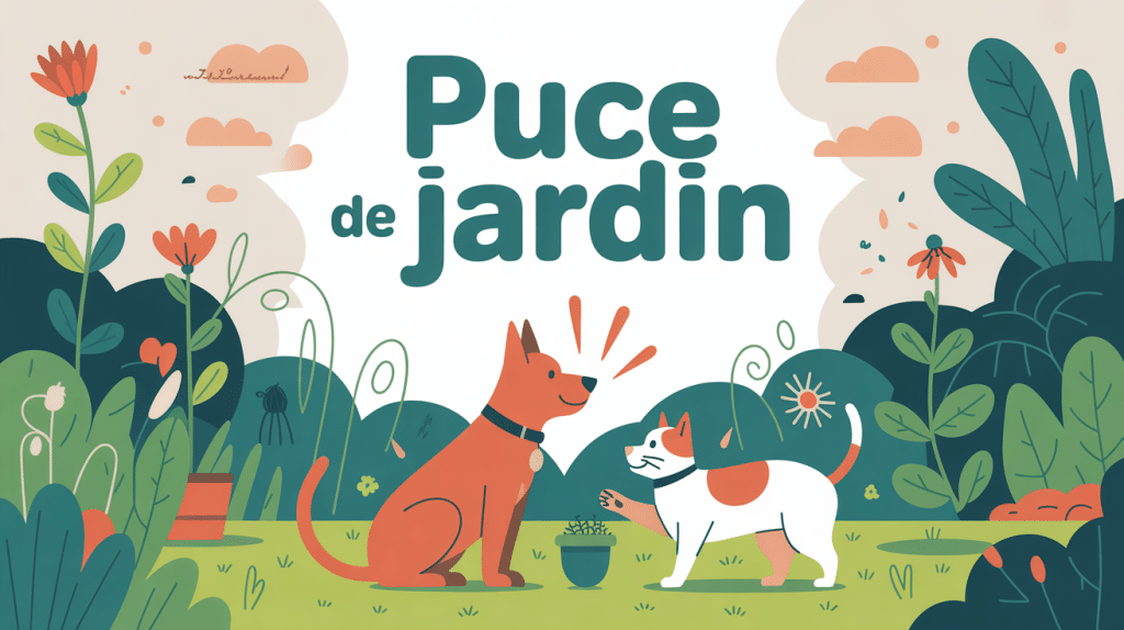 illustration puce de jardin animaux vigilance