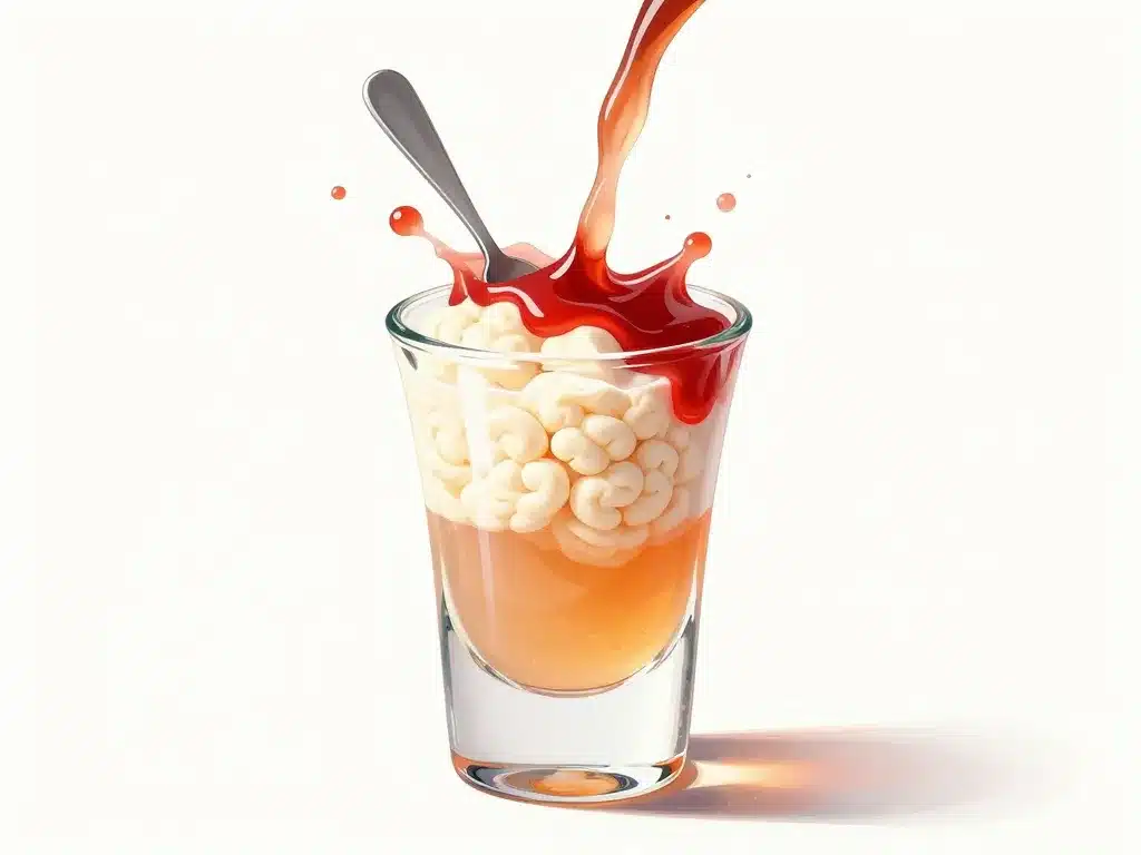 cervelle de singe cocktail préparation verre shot