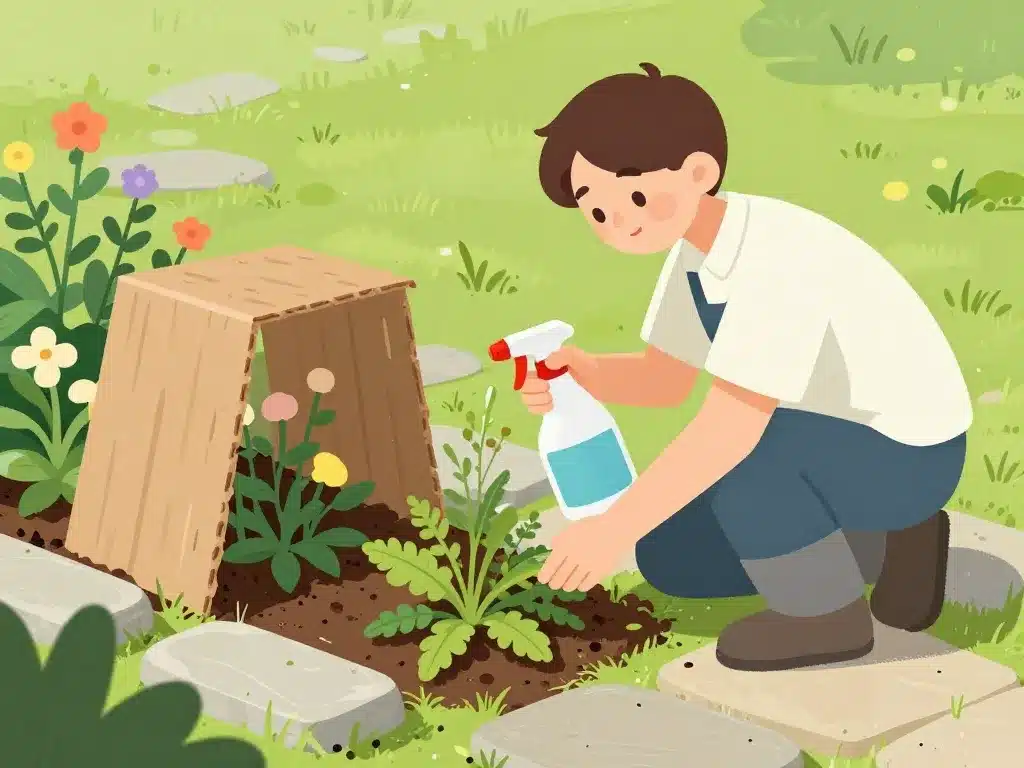 recette désherbant naturel bicarbonate et vinaigre utilisation jardin