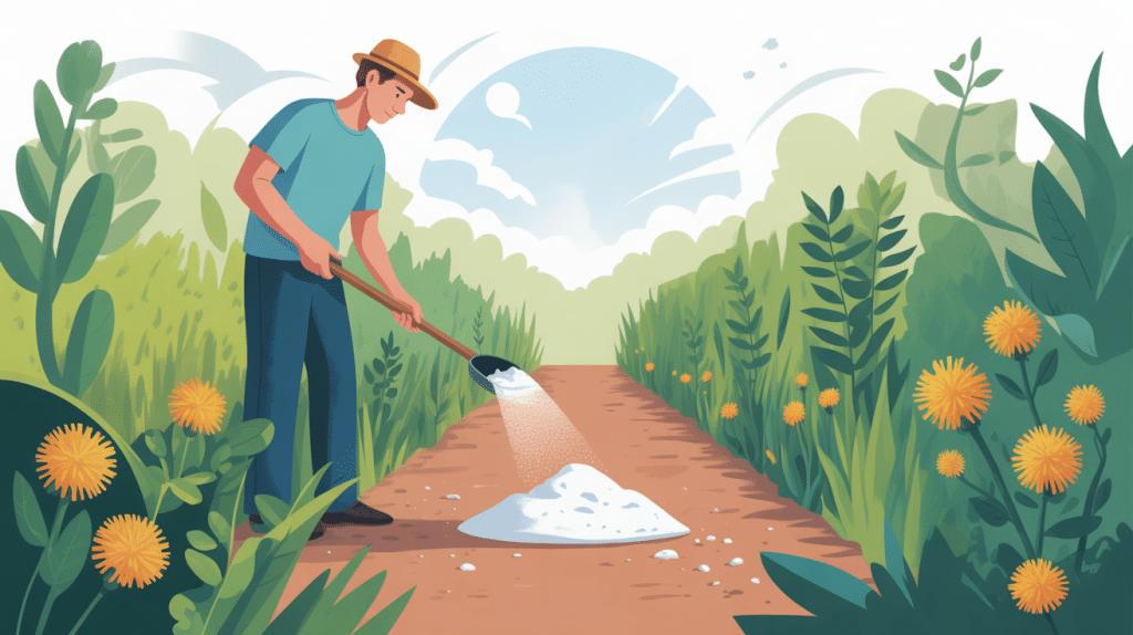 recette désherbant naturel bicarbonate et vinaigre application jardin