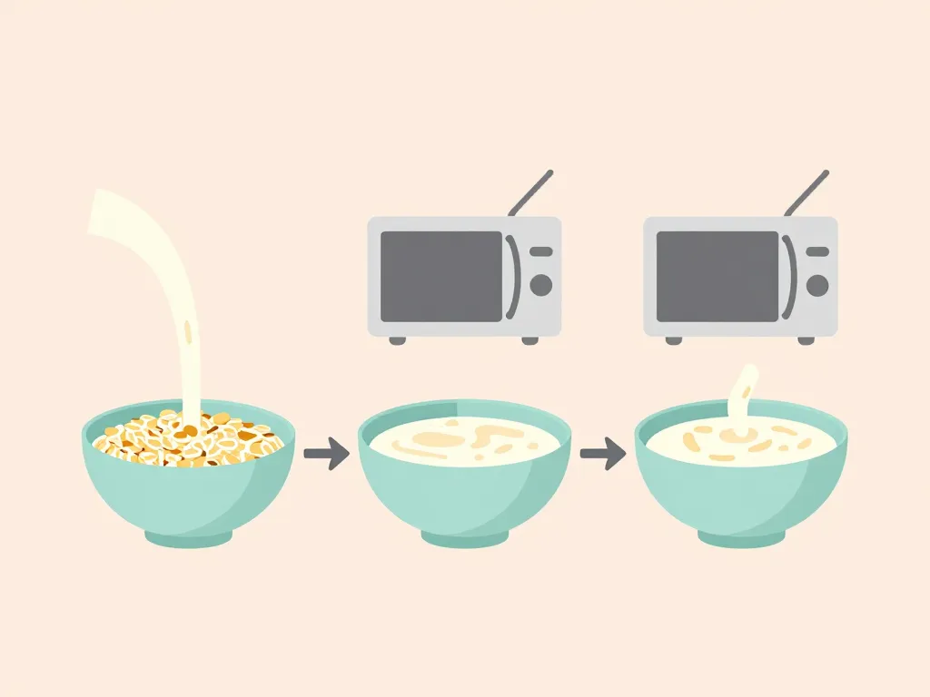 recette porridge micro onde étapes préparation