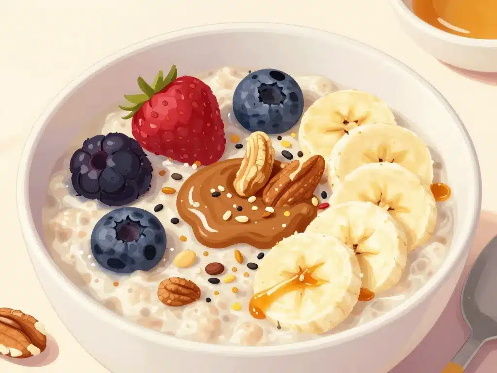 recette porridge micro onde toppings gourmands