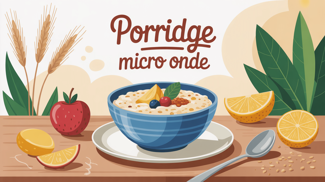 recette porridge micro onde bol sain petit déjeuner