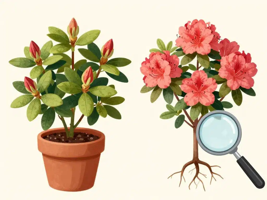 feuillage sain rhodo simsii et autres azalées