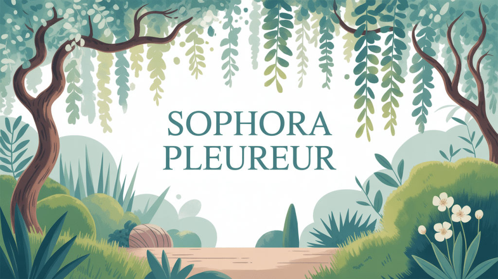 sophora pleureur port retombant jardin poétique