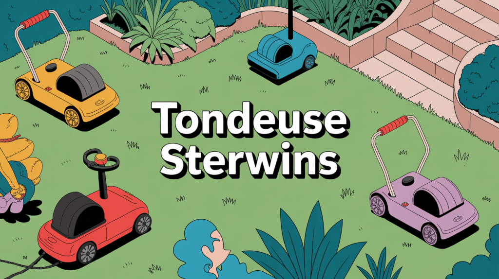 sterwins tondeuse avis illustration globale avec tondeuses en action