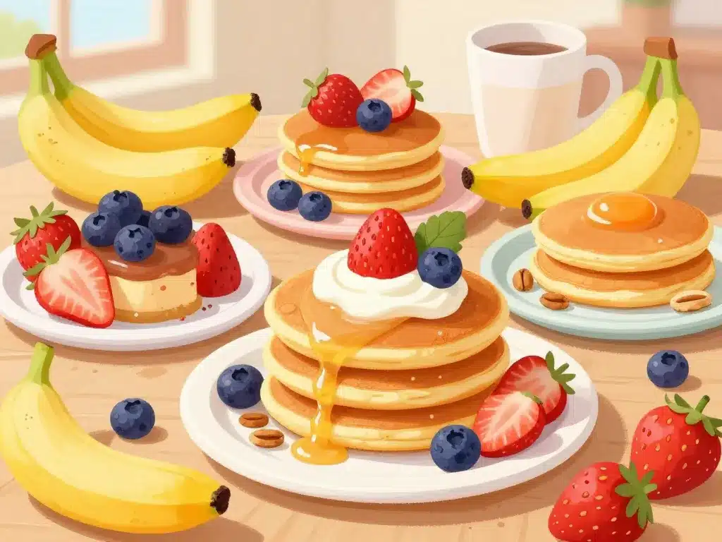 galette de flocons d avoine avec fruits et toppings sucrés