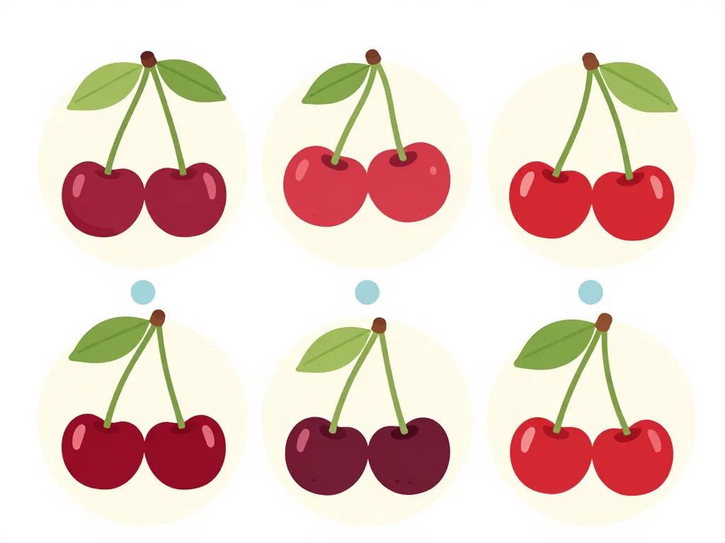 Diagramme conceptuel des familles de variété cerise