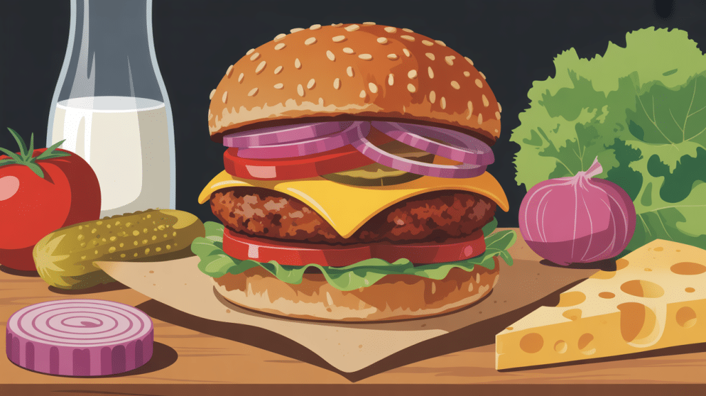 zinger burger maison croustillant et épicé avec ingrédients frais