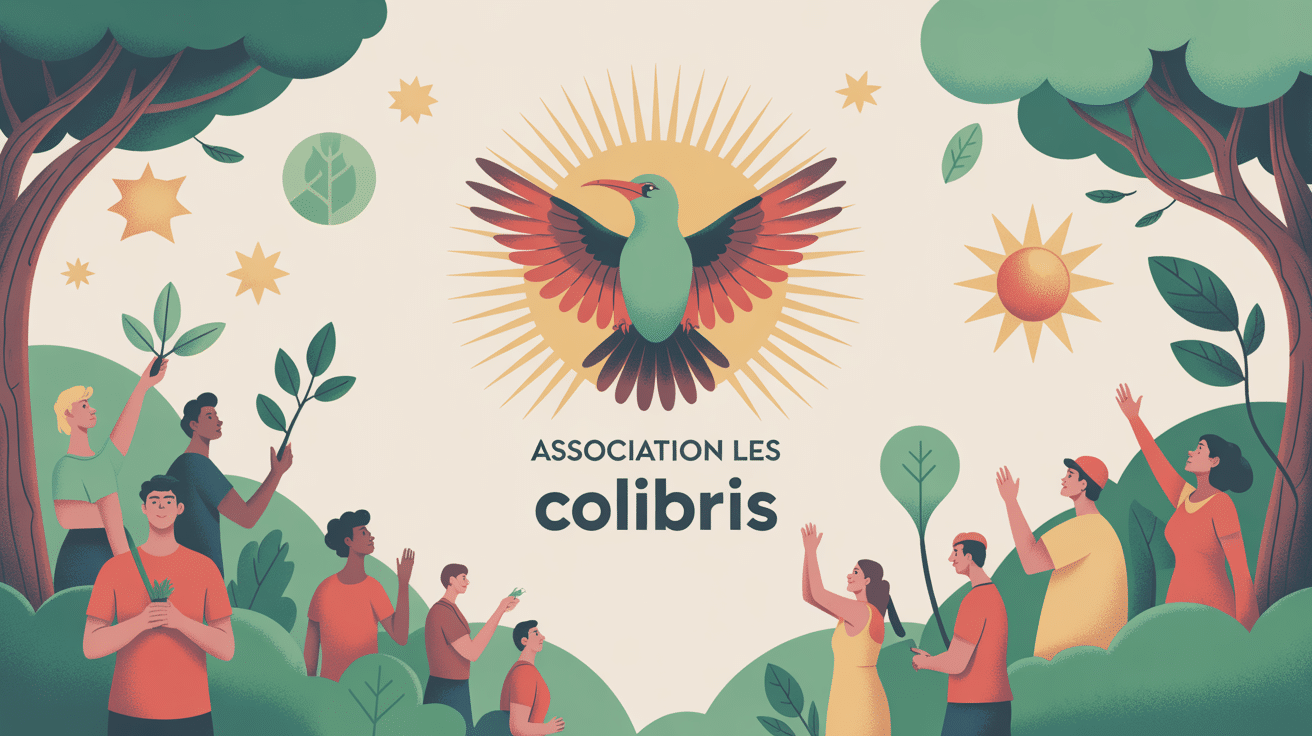 Illustration Association Les Colibris transition écologique citoyenne